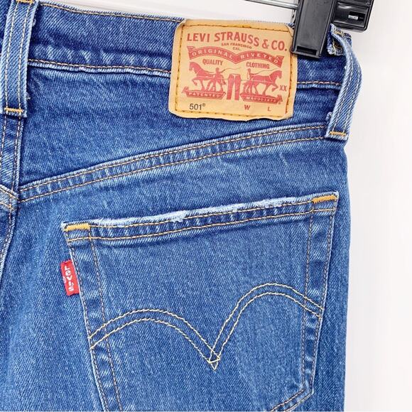 Levi’s 501 High Rise Button Fly Slim Fit Jeans Size 27 - Picture 5 of 8